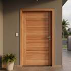 Porta Bbb Em Madeira Maciça Angelim Uniqdoor  100cm X 210cm