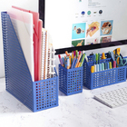 Porta Bloco de Anotações Metal Azul Oikos