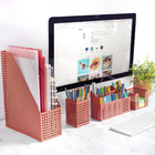 Porta Bloco de Anotações Metal Laranja Oikos