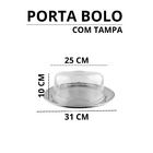 Porta Bolo Com Tampa 31 Cm