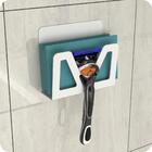 Porta Bucha De Banho E Gillette Adesivo Branco Elg