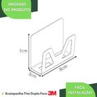 Porta Bucha De Banho E Gillette Adesivo Branco Elg