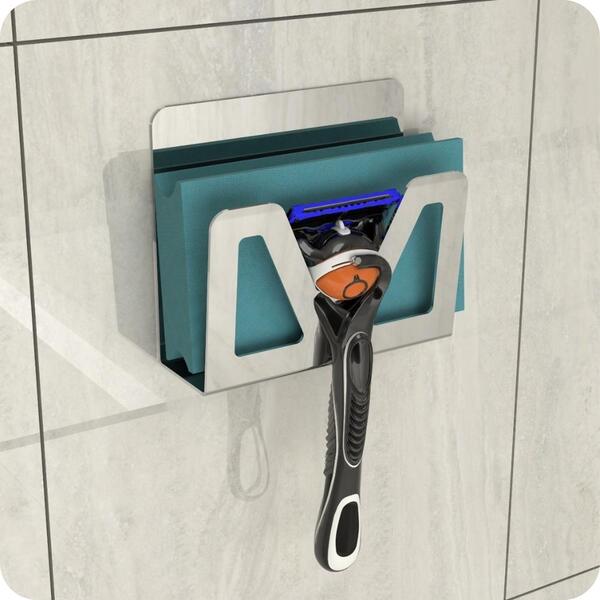 Porta Bucha De Banho E Gillette Inox  Adesivo Elg