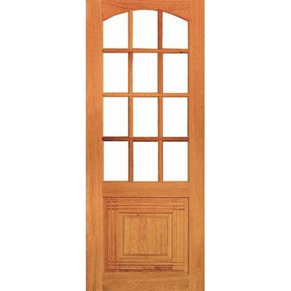 Porta Caiçara Vidrinho - Madeira Maciça - Angelim Medida:2,10