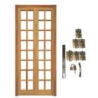 Porta Camarão Completa P/ 16 Vidros Kit Ouro Velho 82x210cm E