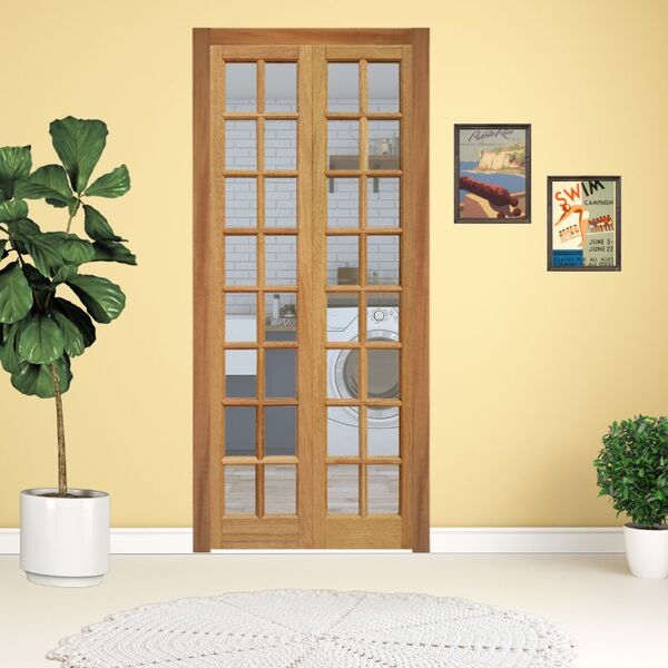 Porta Camarão Completa P/ 16 Vidros Kit Ouro Velho 82x210cm E