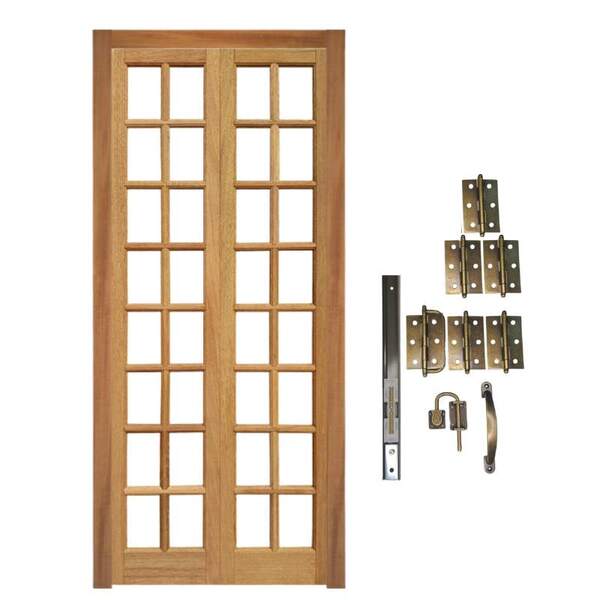 Porta Camarão Completa P/ 16 Vidros Kit Ouro Velho Em Madeira