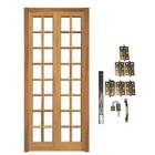 Porta Camarão Completa P/ 16 Vidros Kit Ouro Velho Em Madeira
