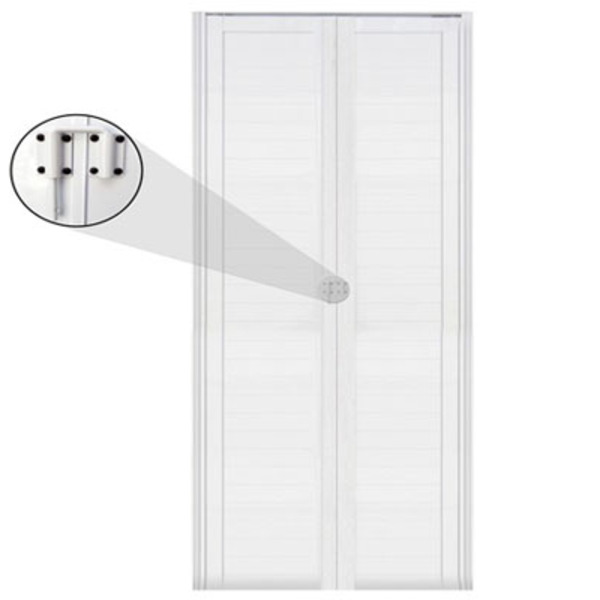 Porta Camarão Lambril Aluminio Branco C/trinco 2.10x0.80 Lado