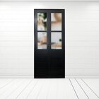 Porta Camarão Lambril Com Vidro Linha Veneza 210x70  Abertura