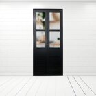 Porta Camarão Lambril Com Vidro Linha Veneza 210x90  Abertura