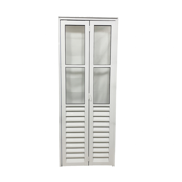 Porta Camarão Palheta Alumínio Branco Com Vidro Linha Veneza