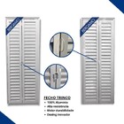 Porta Camarão Palheta Alumínio Branco Linha Veneza Lado:direi