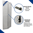 Porta Camarão Palheta Alumínio Branco Linha Veneza Lado:direi