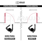 Porta Camarão Palheta Com Vidro Aluminio Branco Linha 25 - 21