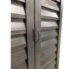 Porta Camarão Palheta Com Vidro Alumínio Preto Linha Veneza L