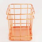 Porta Canetas, Pincéis E  Objetos Metal Rose 9,5 Cm