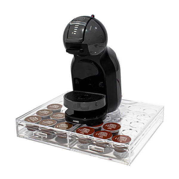 Porta Capsula Café Dolce Gusto Transparente 30 Capsulas Em Ac