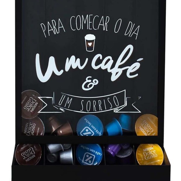 Porta Cápsulas Um Café E Um Sorriso Dolcetrês Nespresso