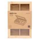 Porta Chá Bambu 8x31x20cm Delinia