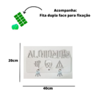 Porta Chave Alohomora Harry Potter Branco Em Mdf