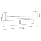 Porta Chave Com Prateleira Branco Em Mdf [f031]