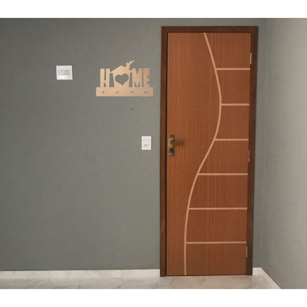 Porta Chave Home Em Mdf - Natural