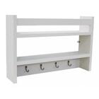 Porta Chave Organizador Branco Em Mdf [f031]