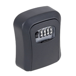 Cofre Porta Chave com Senha 11,6x9,6cm Alumínio Cinza | Leroy Merlin