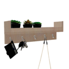 Porta Chaves Com Prateleira - Madeirado