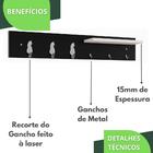 Porta Chaves De Parede Porta Chaveiro Organizador P.b.g.c