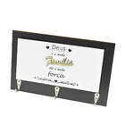 Porta Chaves De Parede Tema Cristão Com Porta Cartas Mod4