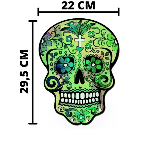 Porta Chaves Decorativos -varios Modelos Modelos:caveira Mexi