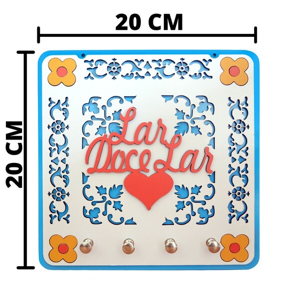 Porta Chaves Decorativos -varios Modelos Modelos:lar Doce Lar