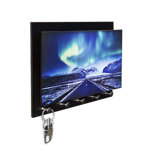 Porta-chaves E Cartas Aurora Boreal Estrada