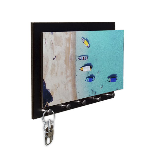 Porta-chaves E Cartas Barcos Na Praia