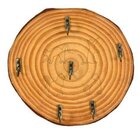 Porta Chaves Em Bolacha De Madeira Personalizado