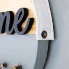 Porta-chaves Em Pinus Cinza Home - 17cm