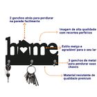 Porta Chaves Home Decorativo Casinha Com Coração 22x11cm Mdf