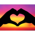 Porta-chaves Magnético Coração Com A Mão