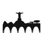 Porta Chaves Mdf 6 Suportes Rio - Preto