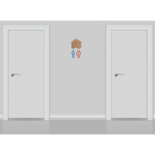 Porta Chaves Modular Casal Com 2 Chaves Em Mdf - Natural