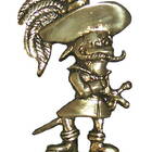 Porta Chaves Mosqueteiro Fiel - Decoração Artesanal Sustentáv