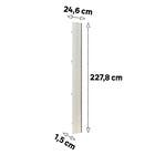 Porta Closet Prime 25cm Madeira Legno Crema Luciane