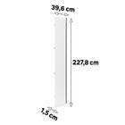 Porta Closet Prime 40cm Madeira Branco Mat Champagne Luciane