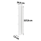 Porta Closet Prime 40cm Madeira Branco Mat Luciane