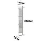 Porta Closet Prime 40cm Vidro Champagne Espelhado Luciane