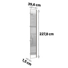 Porta Closet Prime 40cm Vidro Champagne Espelhado Luciane