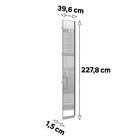 Porta Closet Prime 40cm Vidro Champagne Espelhado Luciane