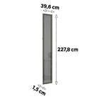 Porta Closet Prime 40cm Vidro Inox Reflecta Prata Luciane